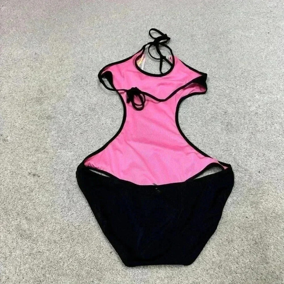 Victoria’s Secret PINK Swimsuit One Piece Black Size Small NWT - Picture 8 of 10